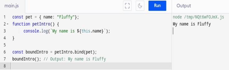 bind function in javascript
